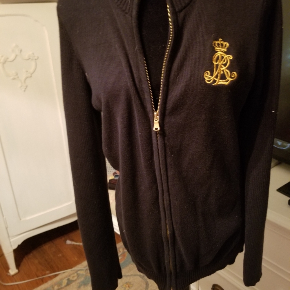 Ralph Lauren zip front cardigan xl